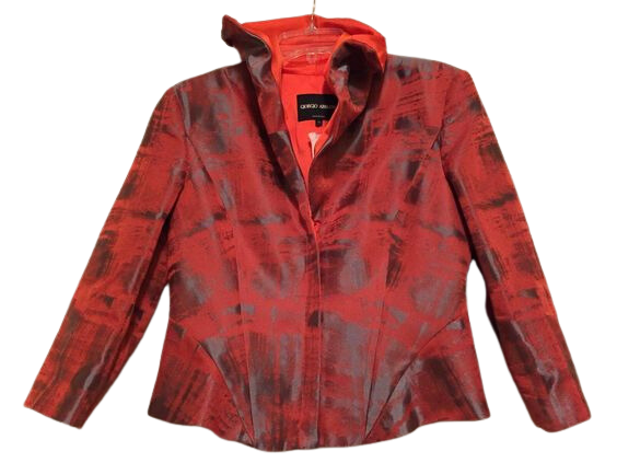 Giorgio Armani Orange and Silver Jacket