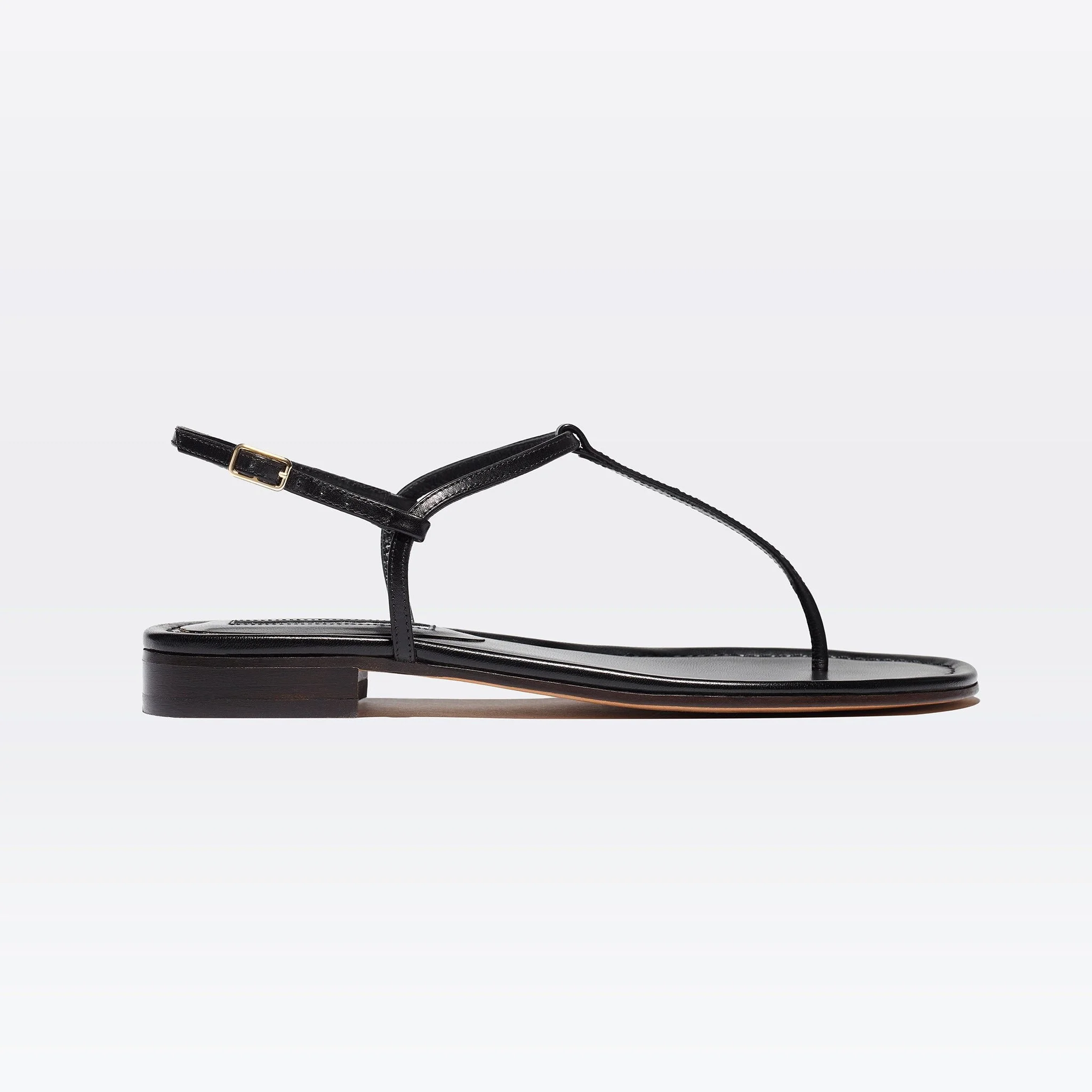 Emme Parsons Cecilia Sandals in Black Calfskin