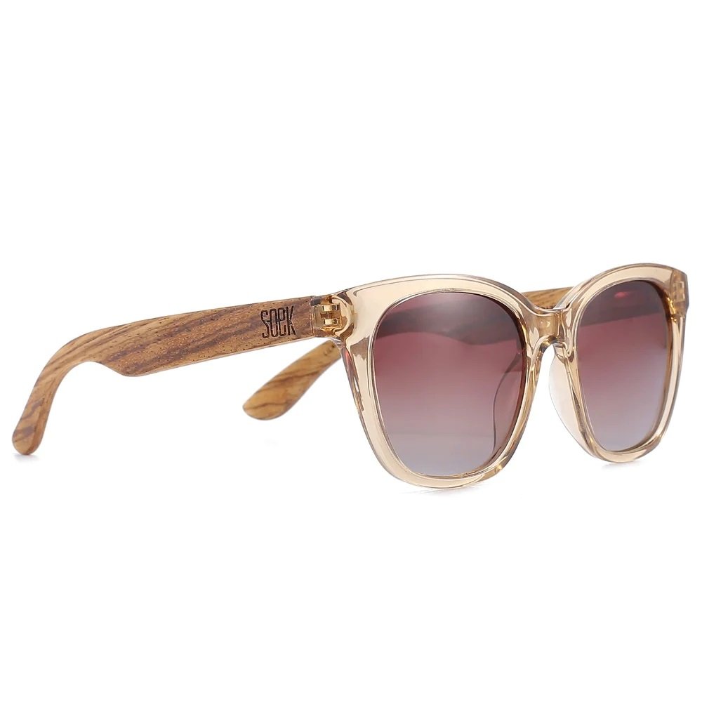 Soek Lila Grace Sunglasses in Champagne with Brown Gradient Lens and Walnut Arms.jpg