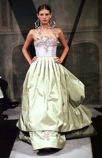 Valentino HC Pink and Yellow Embellished Gown