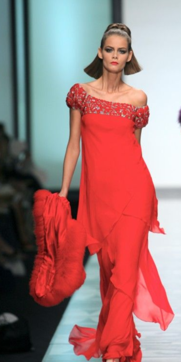 Valentino Puff-Sleeve Embroidered Tulle Gown in Black  UFO No More