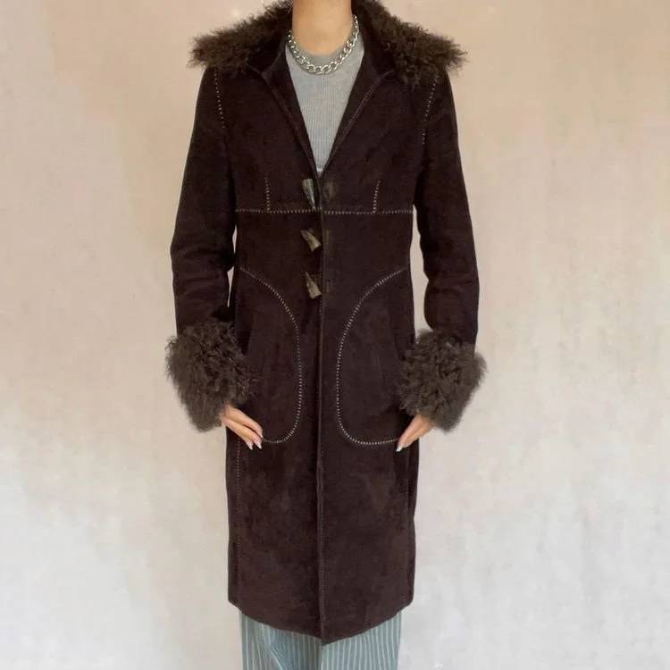 Karen Millen Fur Trimmed Coat