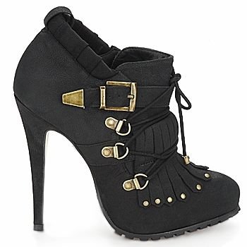 Buffalo London Fringe Buckle Ankle Boots.jpg