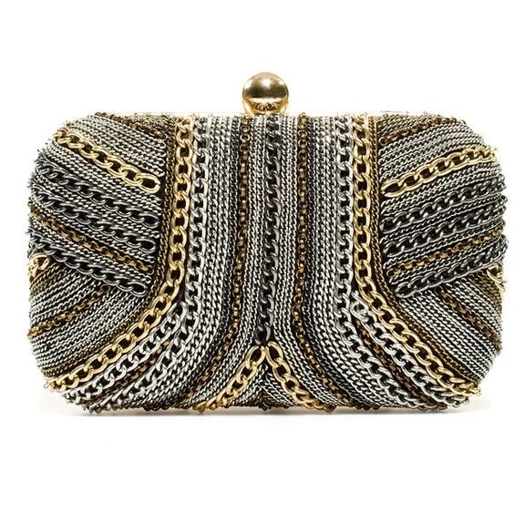 Zara Box Clutch with Chains