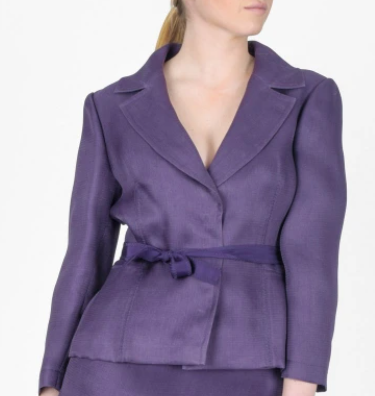 Alberta Ferretti Purple Fitted Blazer