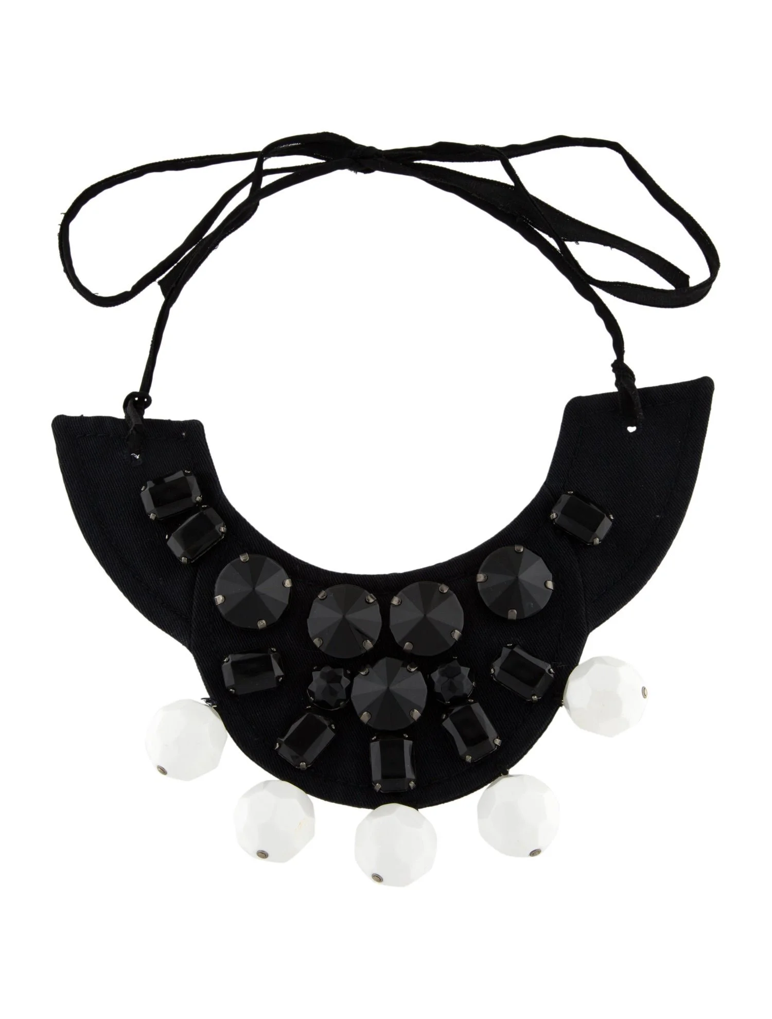 Prada Resin & Fabric Necklace