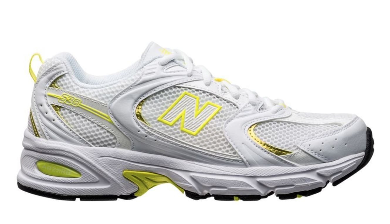 New Balance 530 Trainers in White/Yellow