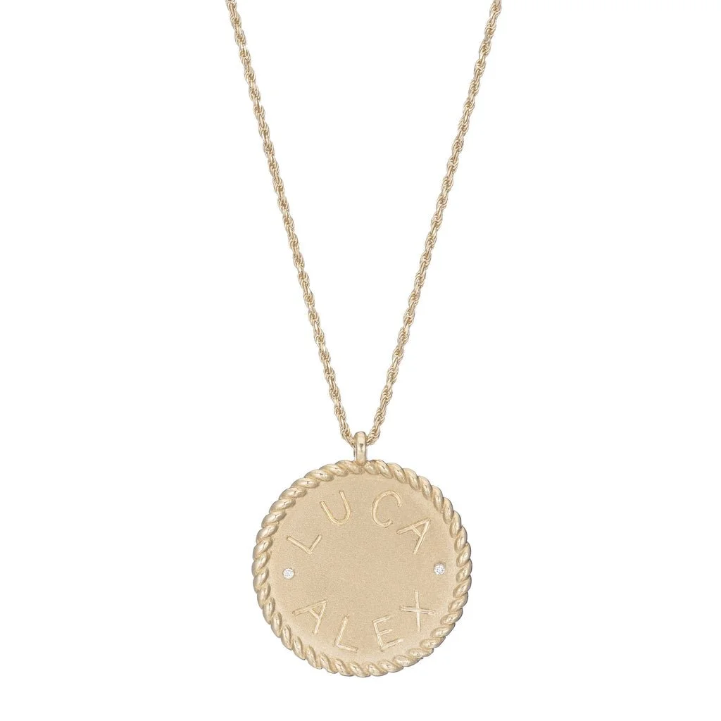 Ariel Gordon Imperial Disc Pendant Necklace