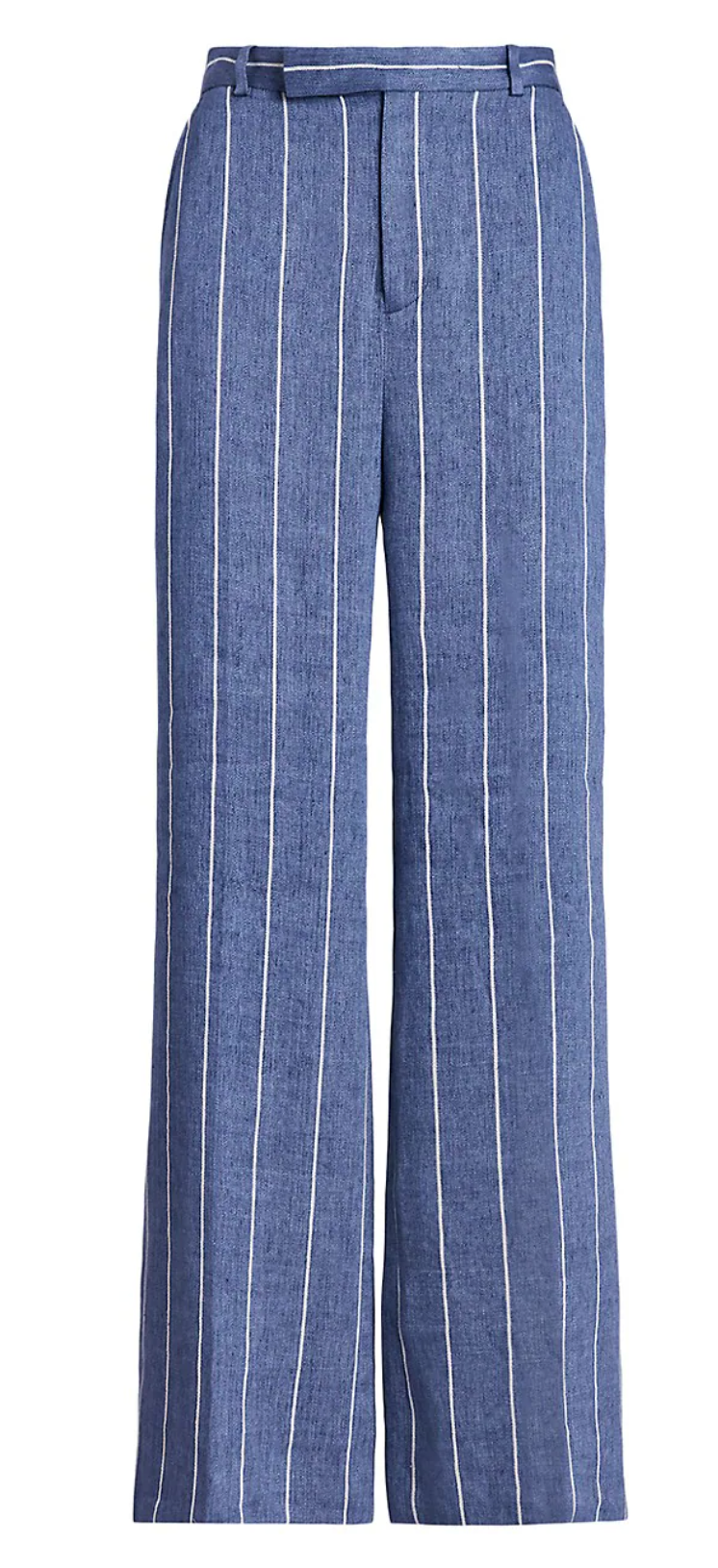 Polo Ralph Lauren Stripe Linen &amp; Cotton Wide-Leg Trousers