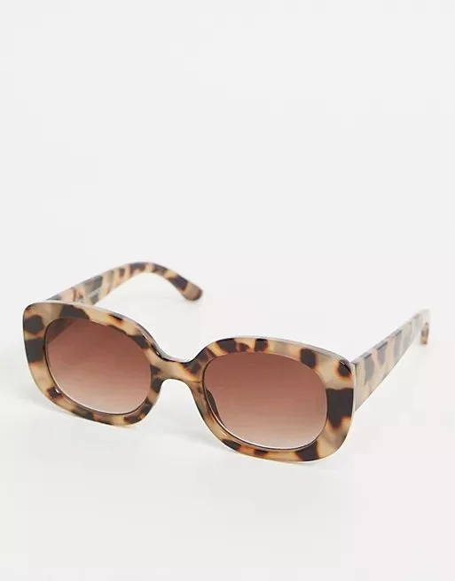 Stradivarius Round-Frame Sunglasses in Tortoiseshell