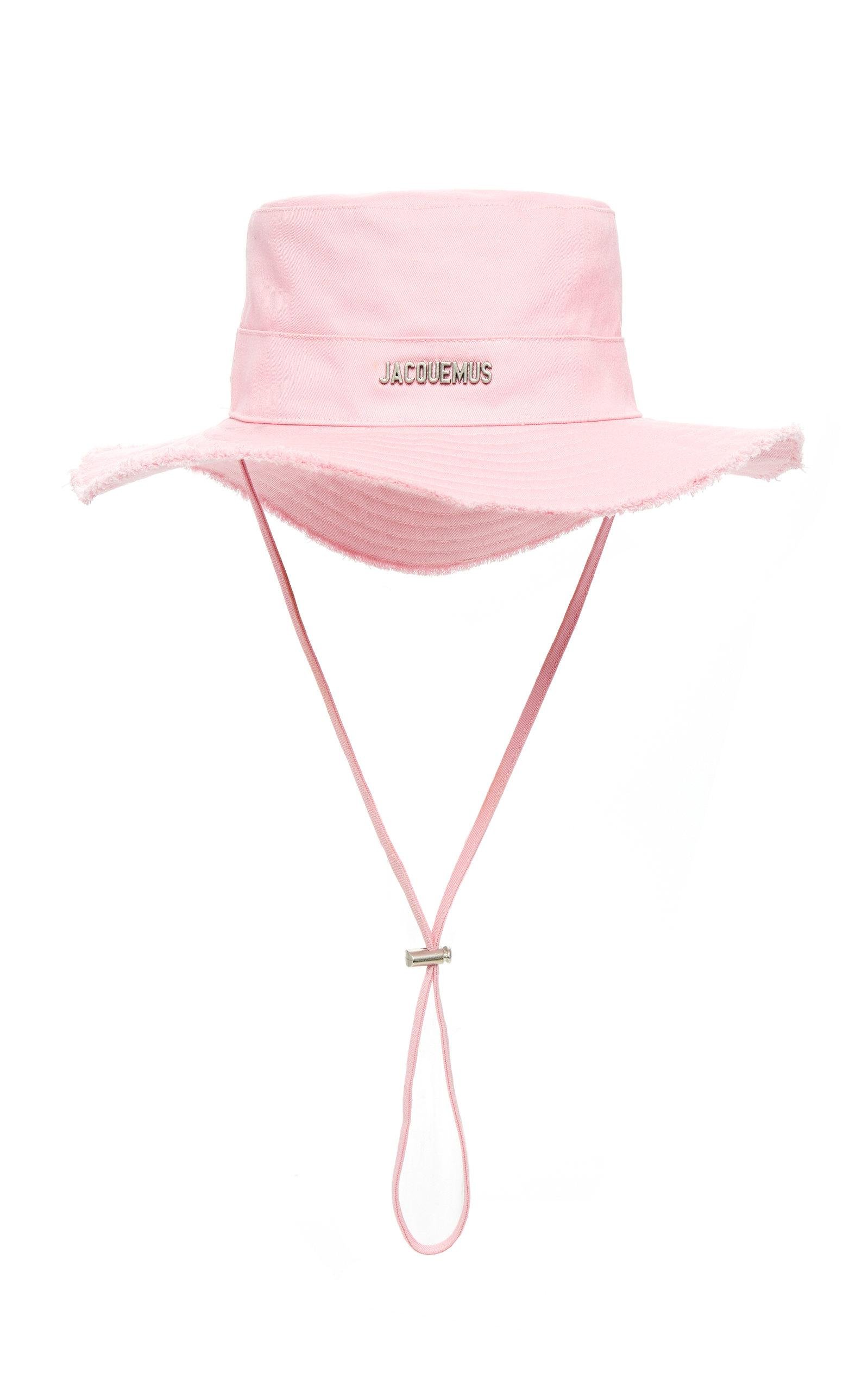 Jacquemus Le bob Artichaut Hat in Light Pink.jpeg