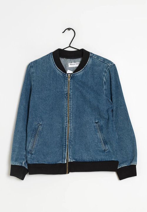 American Apparel Denim Bomber Jacket UFO No More