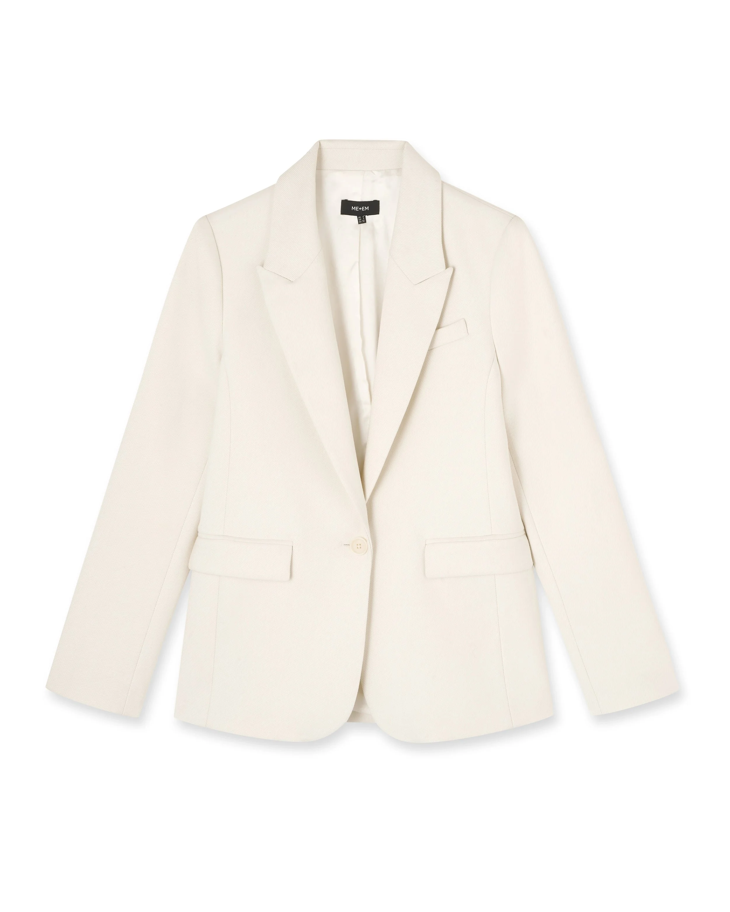 ME and EM Tux Longline Blazer in Pearl