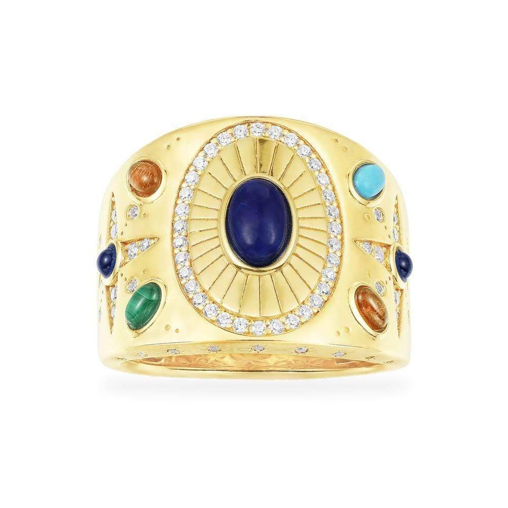 APM Soleil Multicolor Stone Ring