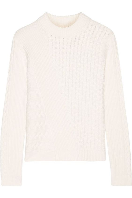 Tory Burch Textured-Knit Cotton-Blend Sweater — UFO No More