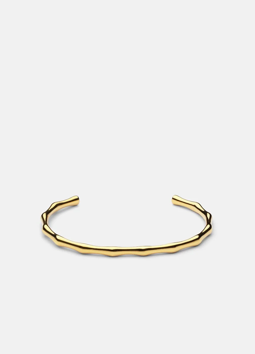 Skultuna Bambou Bangle in Gold Plated