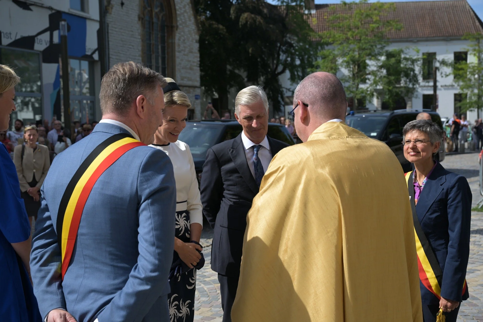 King Philippe and Queen Mathilde attend episcopal ordination in Malines