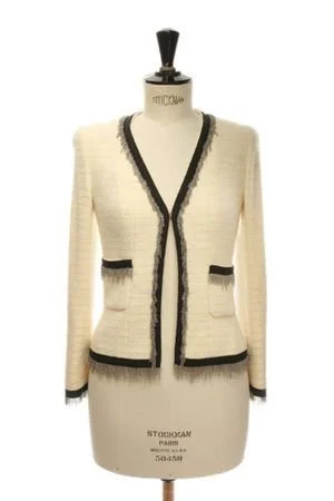 Chanel Chain-Trimmed Tweed Jacket