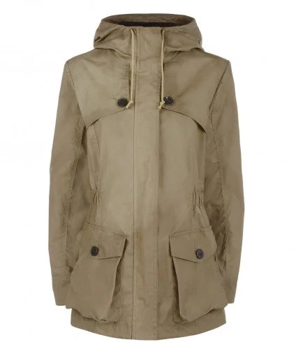 Troy London Wax Parka in Khaki