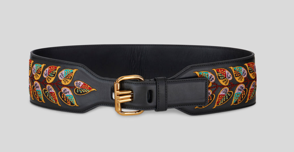 【関税&送料込】Etro Smooth Leather Belt Etro Smooth Leather Buckle Belt | Neiman Marcus