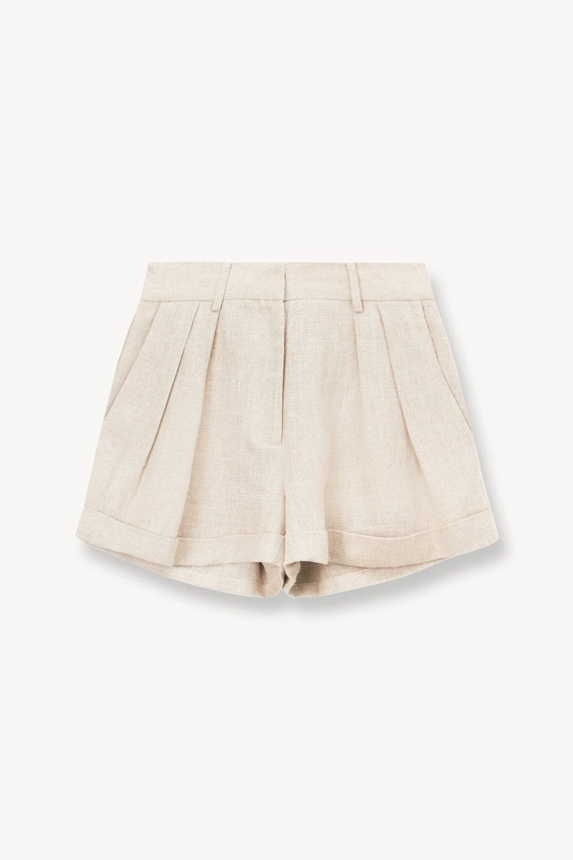 Staud Luisa Shorts in Oat Milk