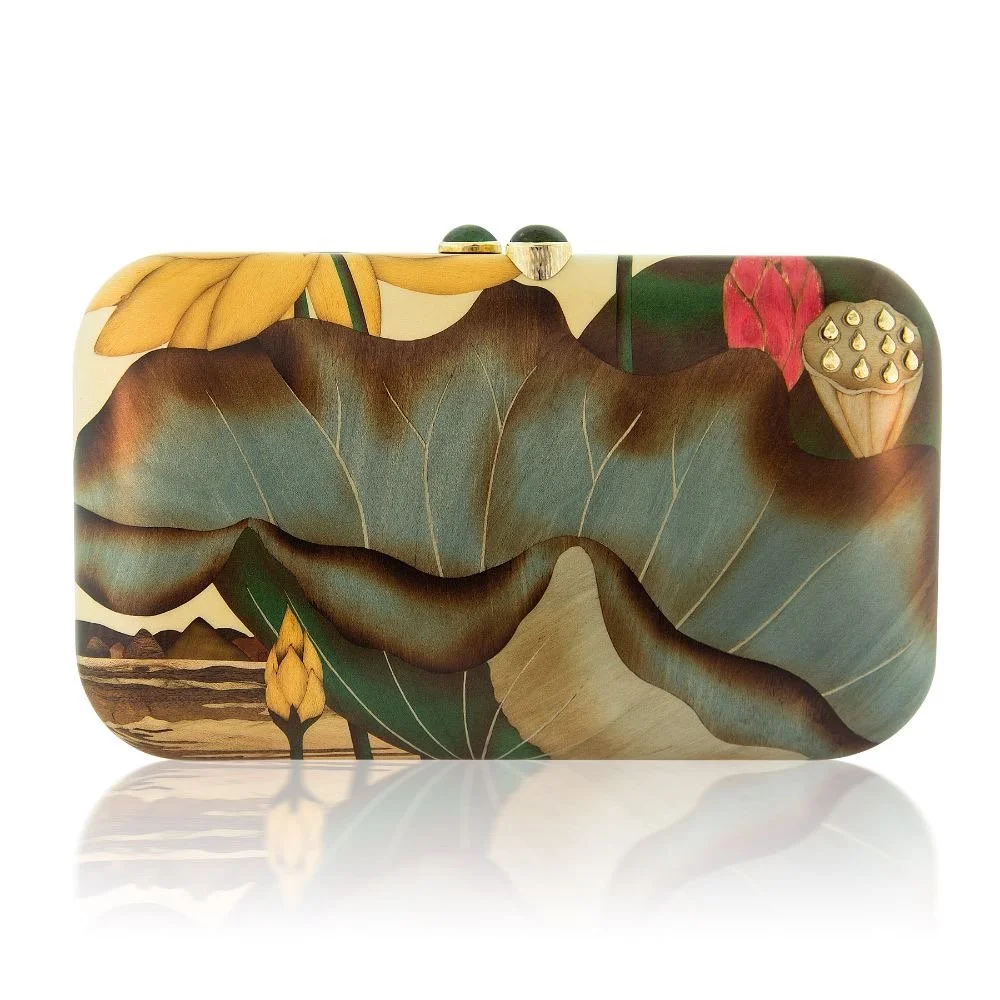 Silvia Furmanovich Egyptian Lotus Flower Clutch
