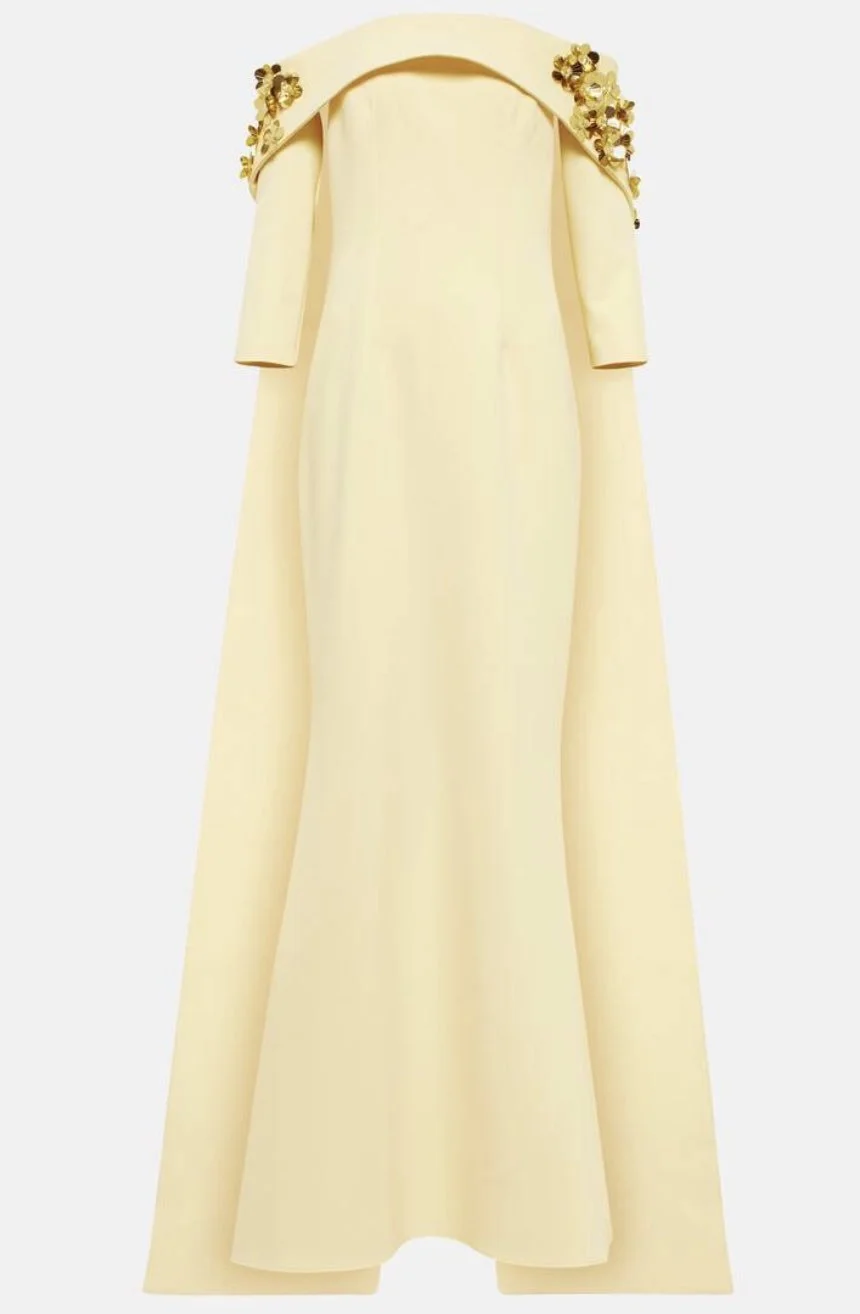Safiyaa Bellara Gown in Pale Yellow