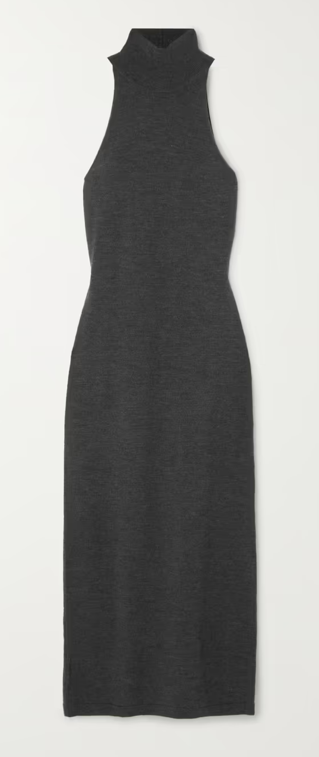 Toteme Wool-Blend Turtleneck Midi Dress