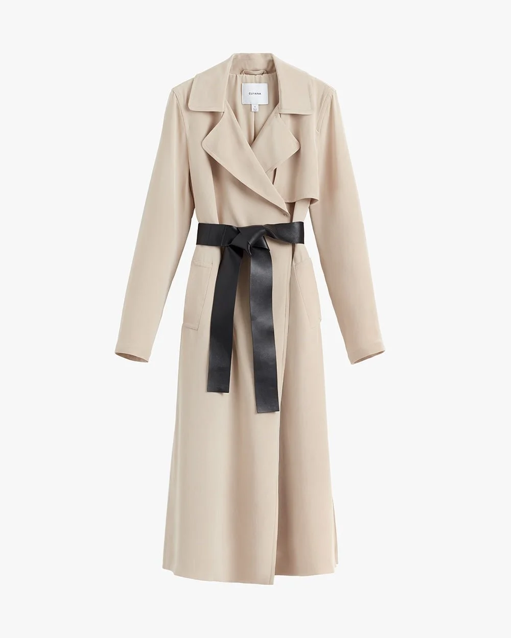 Cuyana Silk Classic Trench