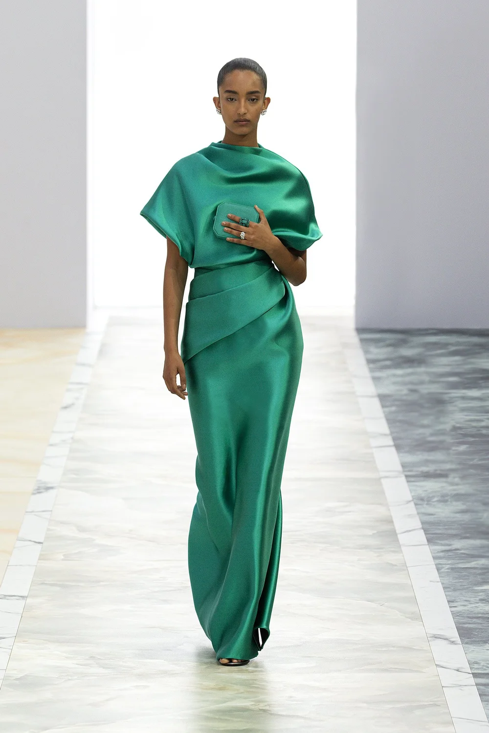 fendi green dress HC Sculptural Silk Duchesse Gown — UFO No More Fashion