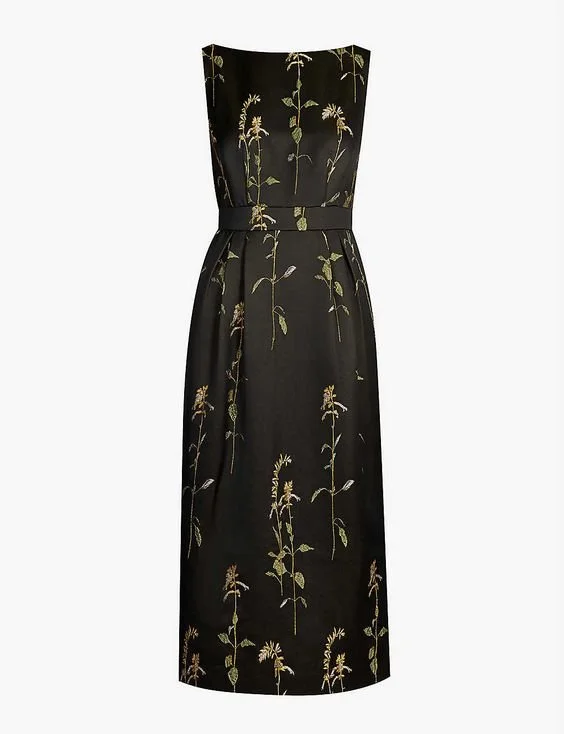 Dries Van Noten Floral-Print Sleeveless Woven Dress