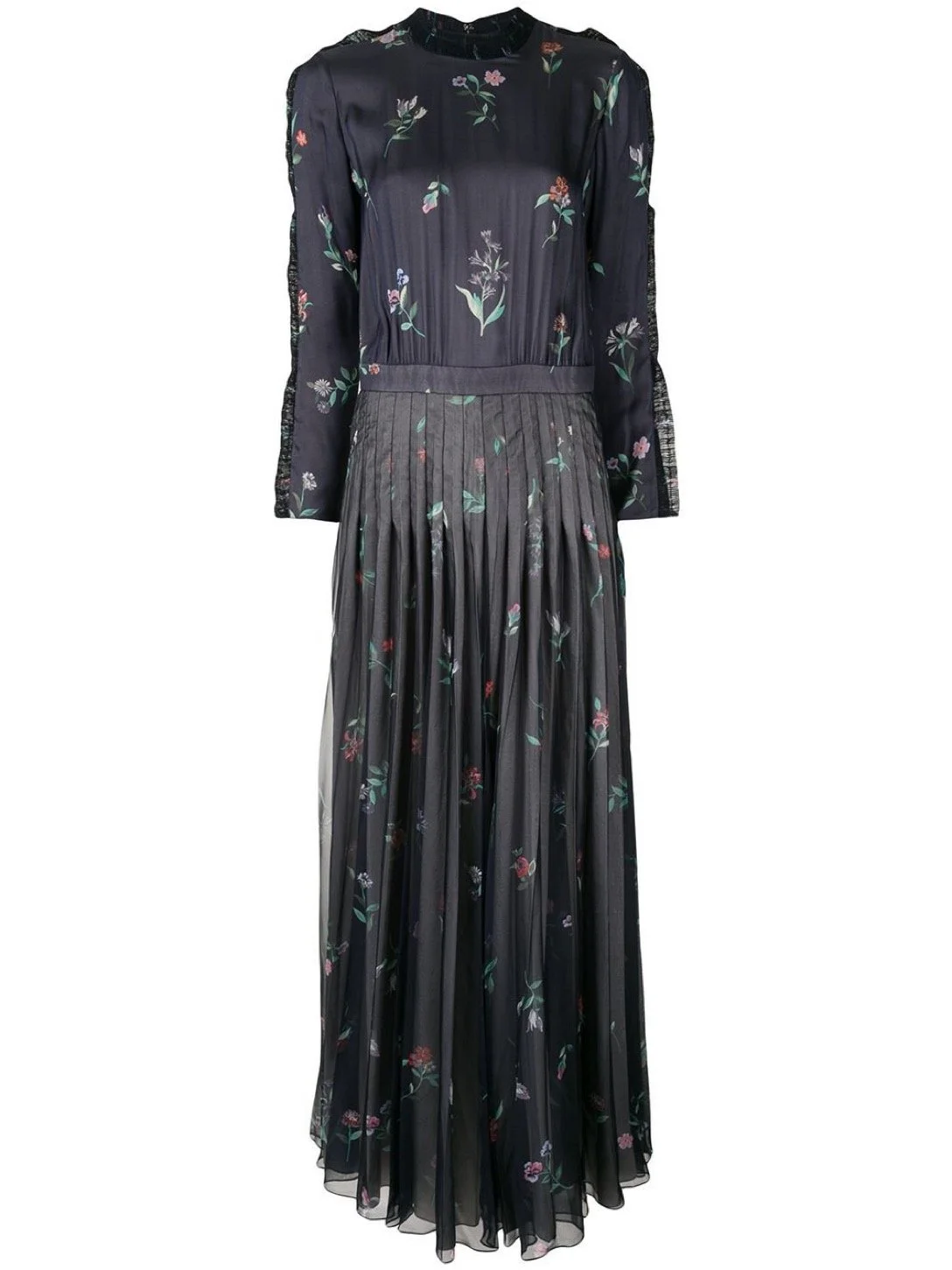 Giorgio Armani Printed Midi Pleated Dress