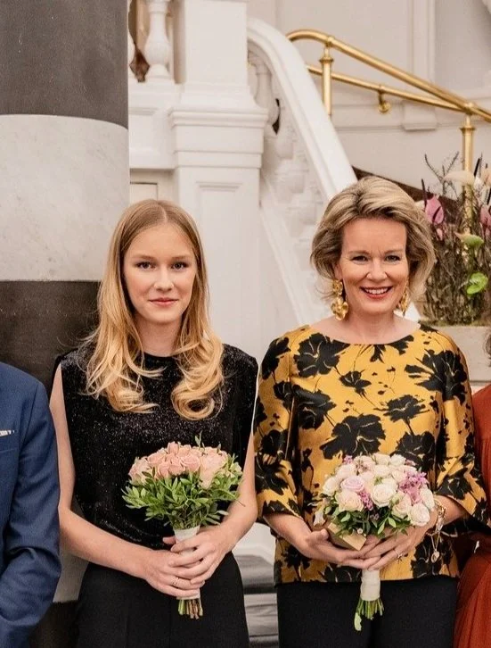 Queen Mathilde and Princess Eléonore attend "Cassandre" opera performance