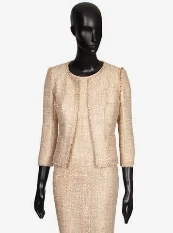 Felipe Varela Open Front Tweed Jacket