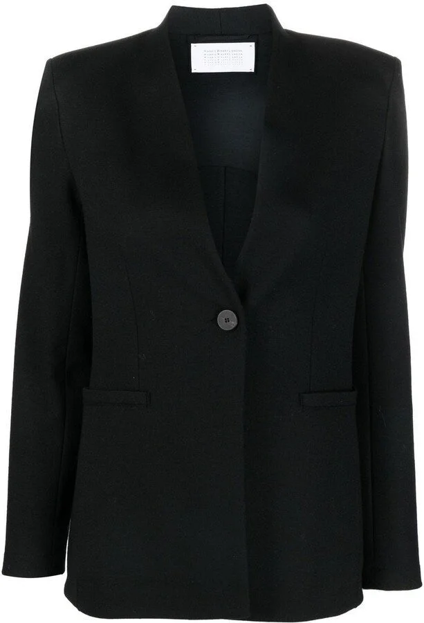 Harris Wharf London Single-Breasted Merino-Wool Blazer in Brown