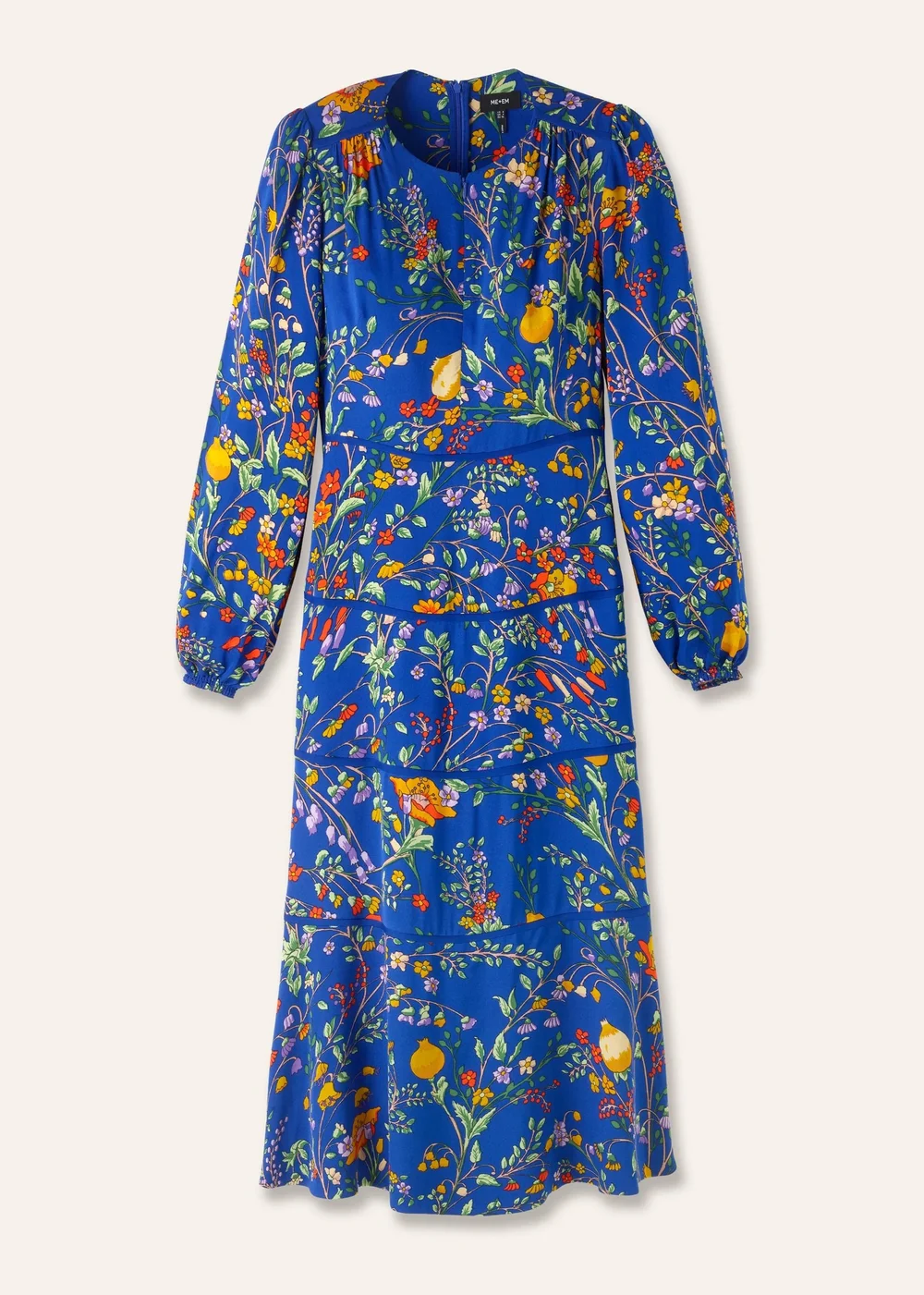 ME and EM Slim Midi Dress in Bluebell Print UFO No More ME and EM Slim Midi Dress in Bluebell Print UFO No More