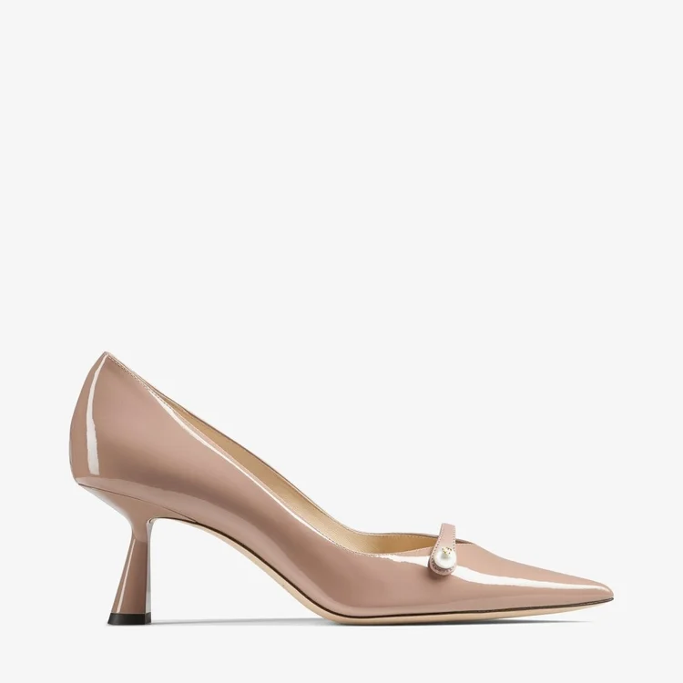 Jimmy Choo Ixia 80 Pumps in Garnet Patent Leather — UFO No More