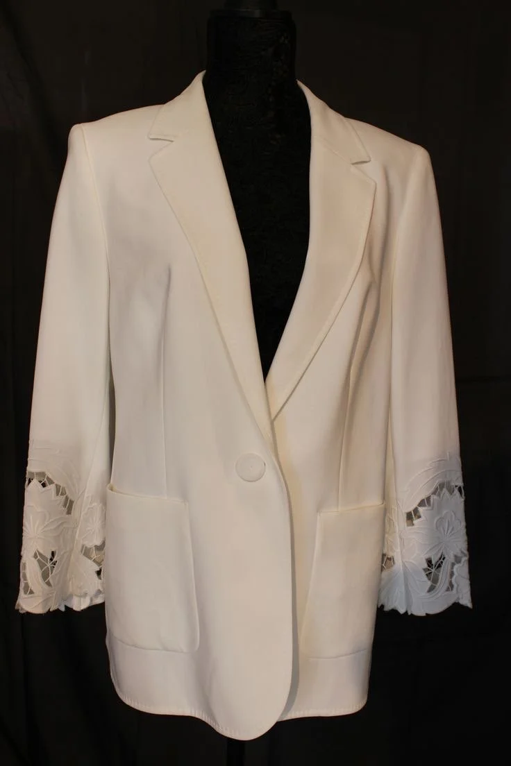 Escada Lace Cuffs Blazer