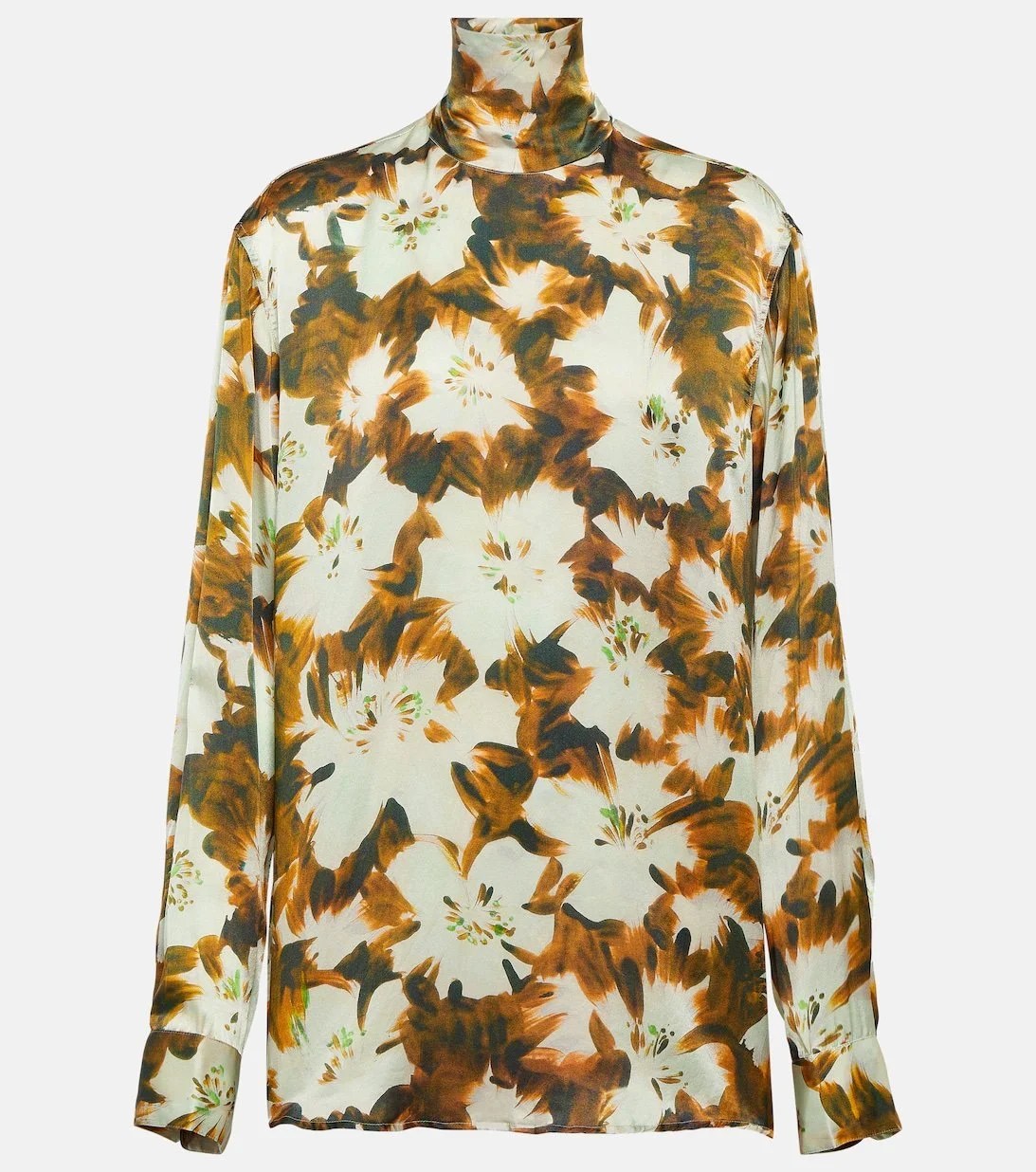 Dries Van Noten Contisy Top in Amber Floral