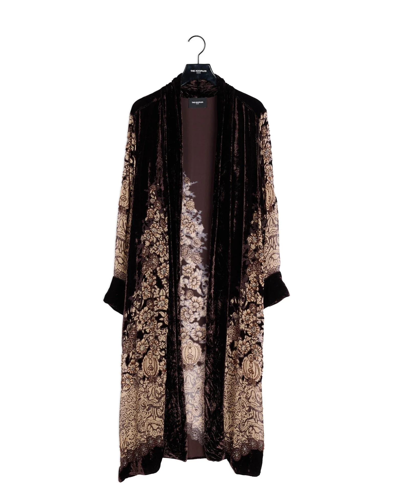 The Kooples Burn Out Velvet Kimono