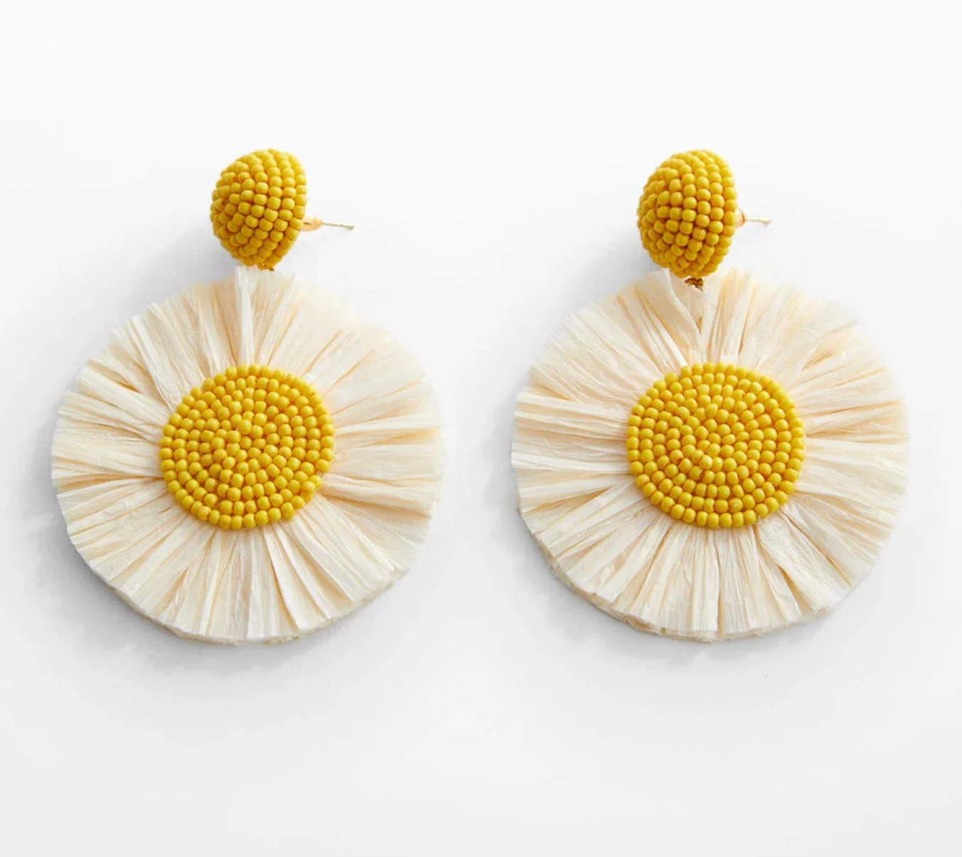 Mango Rosa Raffia Earrings