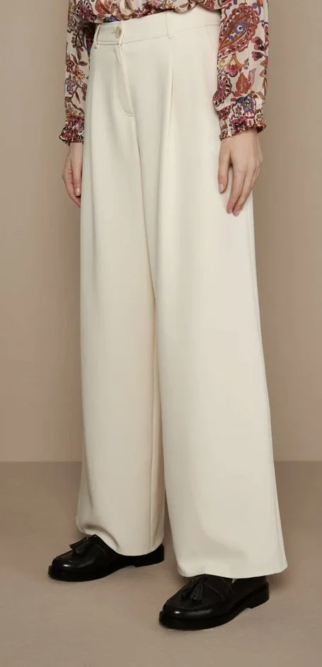 Marie Méro Bootcut Trousers in White