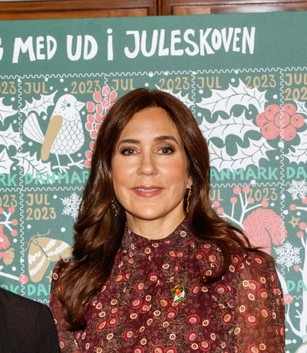 Crown Princess Mary unveils 2023 Christmas Stamp and attends conference on Child and Adolescent Psychiatry