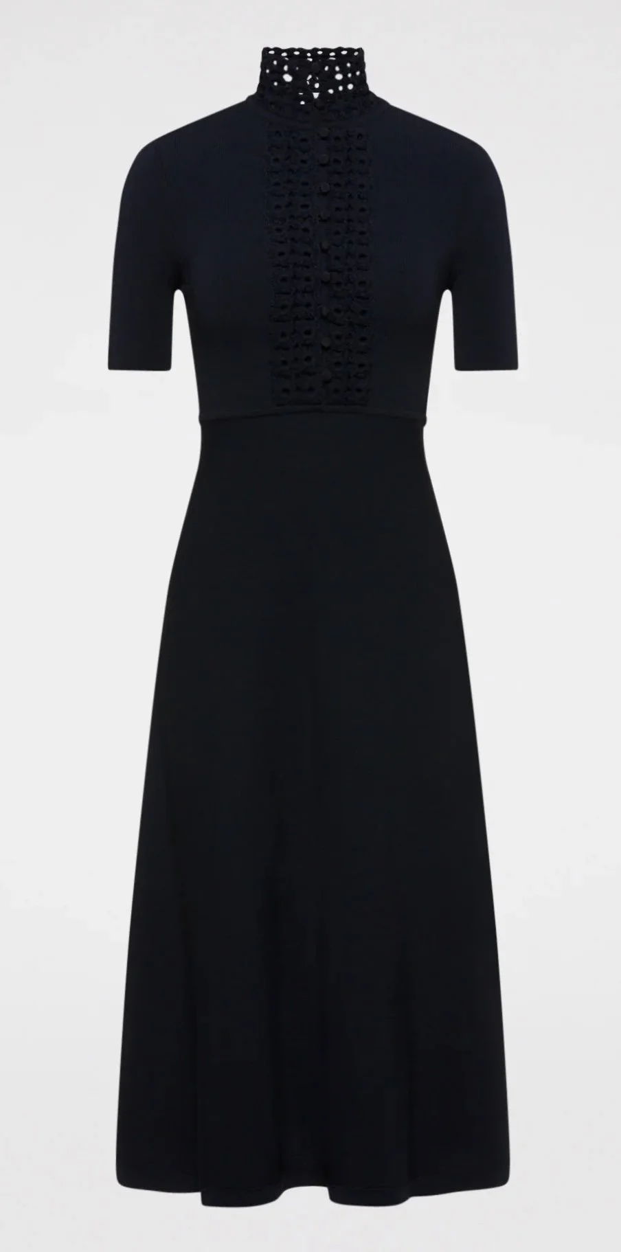Scanlan Theodore Crepe Knit Daisy Soft Dress