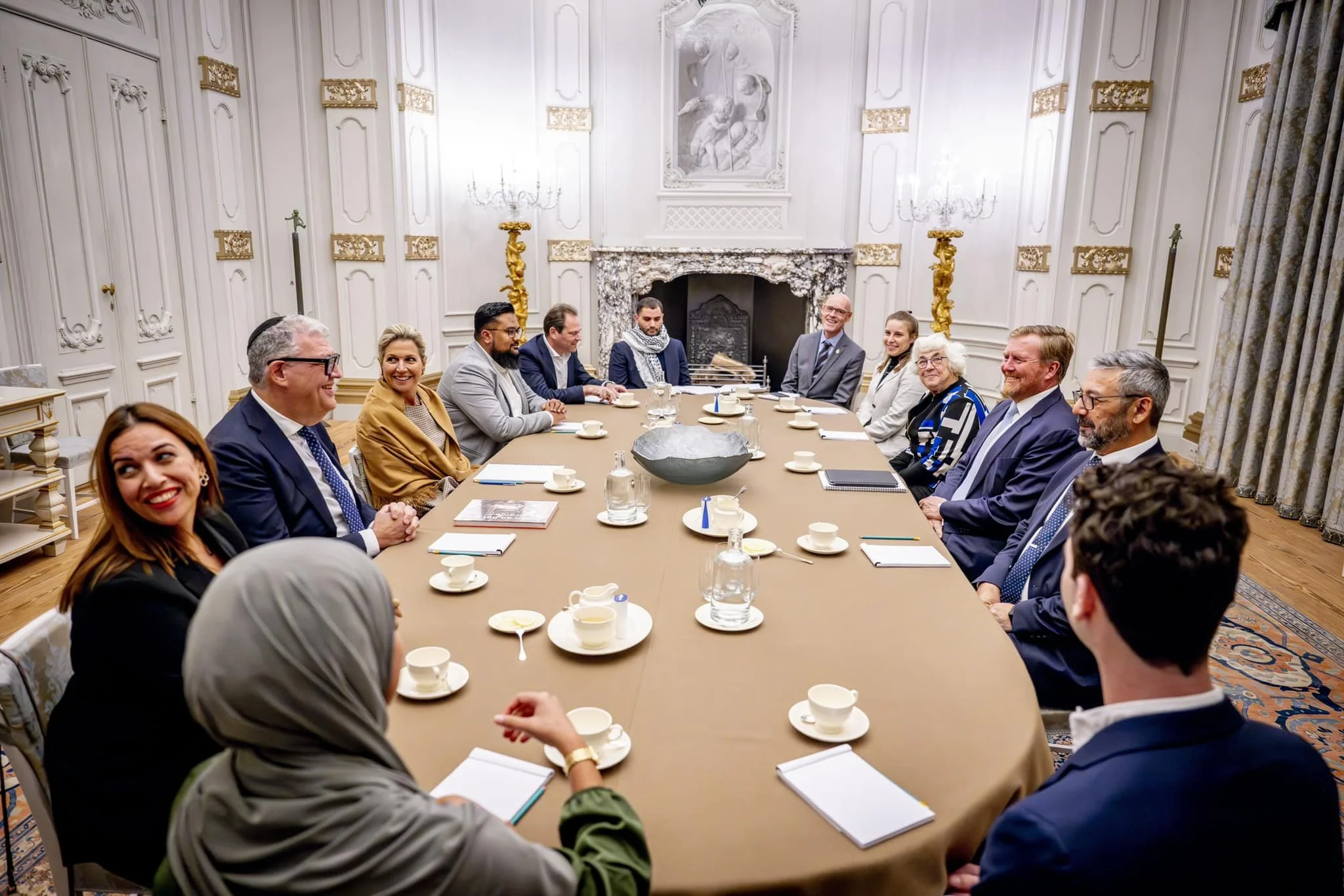 King Willem-Alexander and Queen Maxima attend meeting on the situation in Israel and the Palestinian Territories