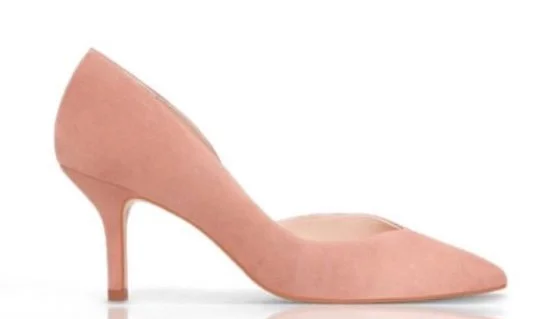 Lodi Mocley-X Pumps in Light Pink Suede