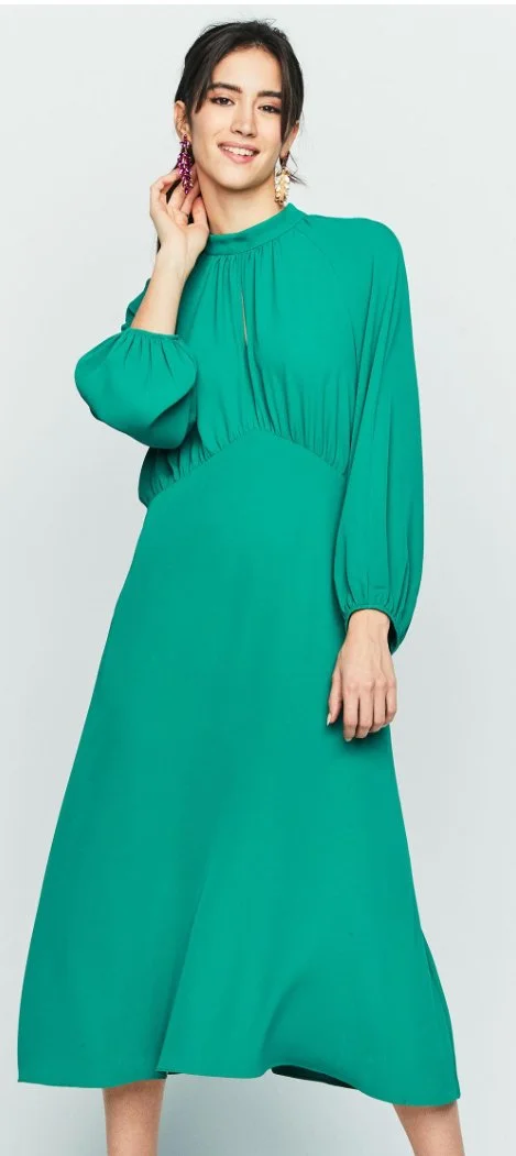 Dándara Raglan Sleeves Midi Dress