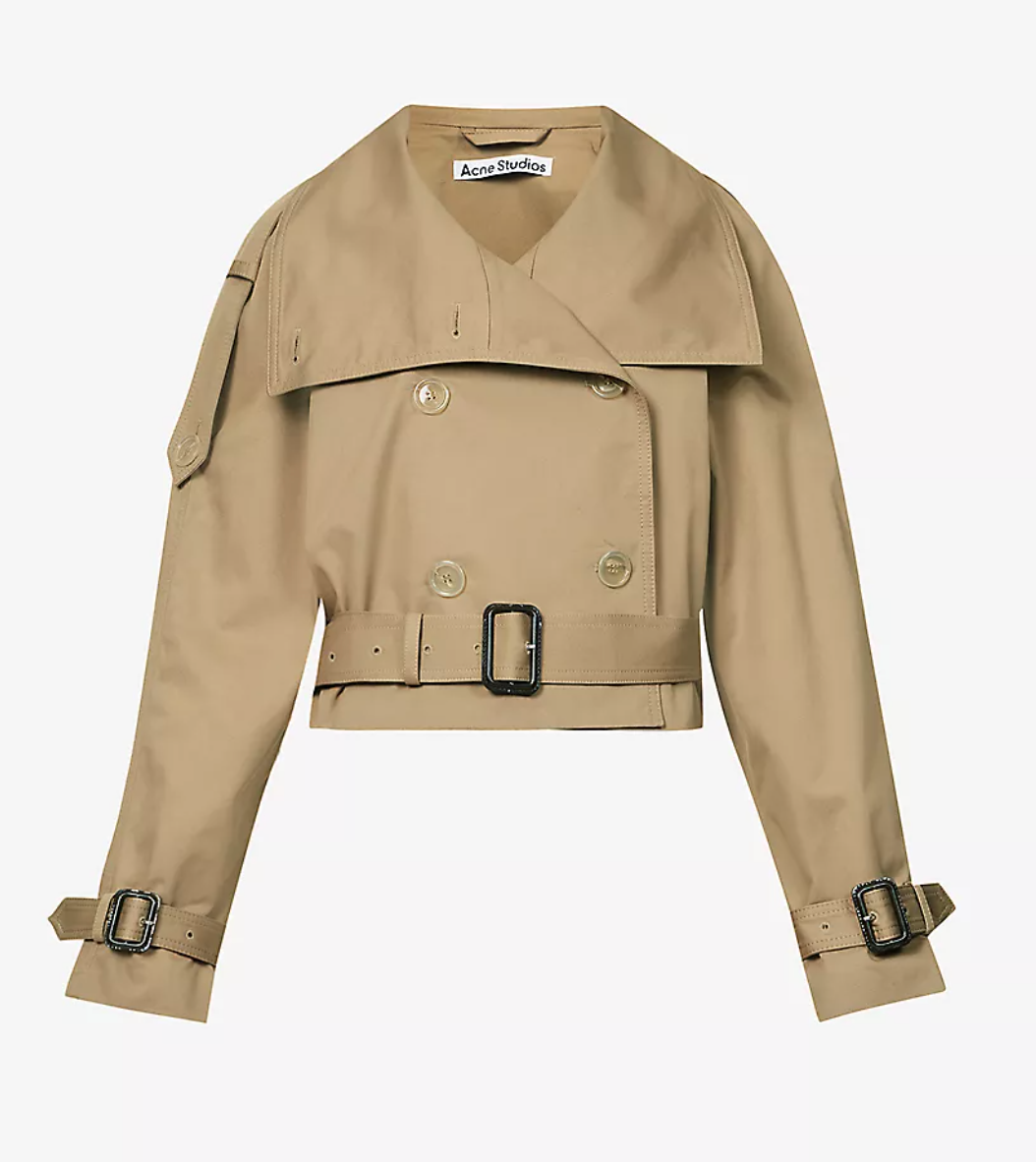 Acne Studios Oskana Gabardine Cropped Jacket — UFO No More