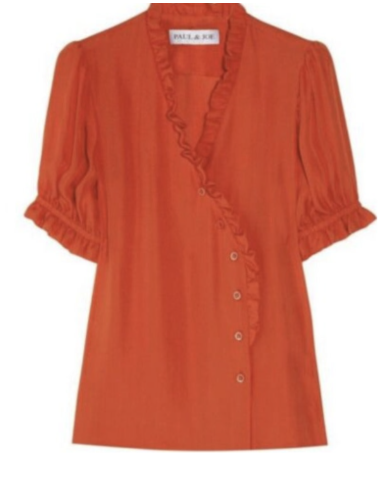 Paul &amp; Joe Silk Ruffle Top