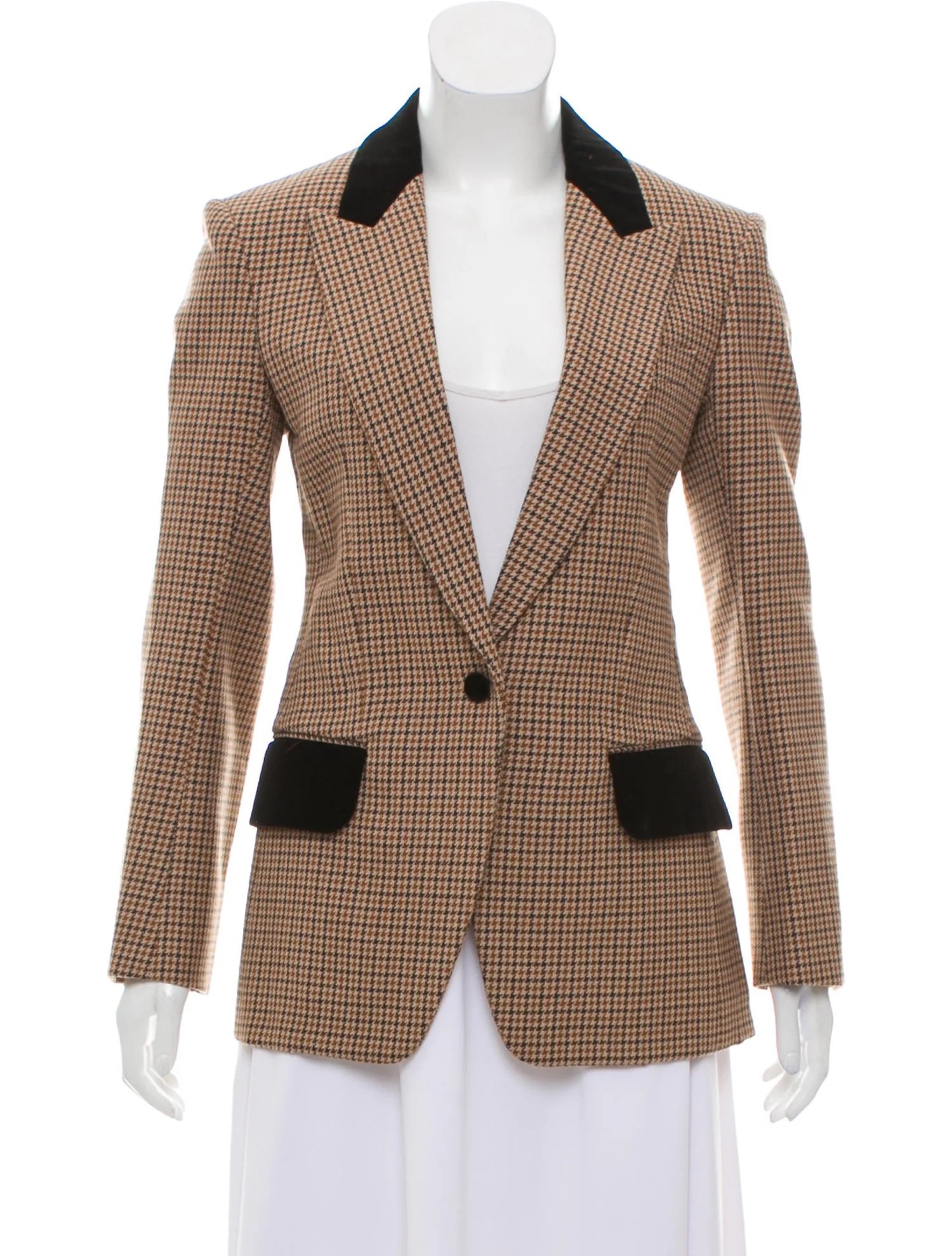 Céline Houndstooth Wool Blazer.jpg